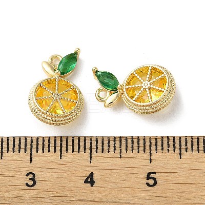Brass Micro Pave Cubic Zirconia Charms LS-KK-F872-12G-1