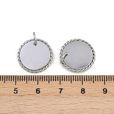 304 Stainless Steel Pendants STAS-L022-183P-03-1