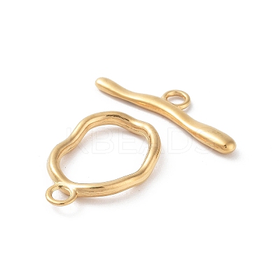 Ion Plating(IP) 304 Stainless Steel Toggle Clasps X-STAS-A092-04B-G-1