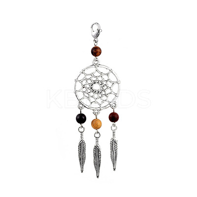 Tibetan Style Alloy Pendants X-HJEW-JM00392-1
