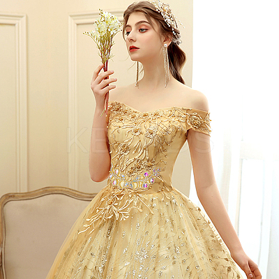 Flower Pattern Rhinstone Appliques AJEW-FG0002-40A-1