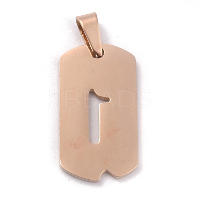 Ion Plating(IP) 304 Stainless Steel Pendants STAS-O127-C01-1