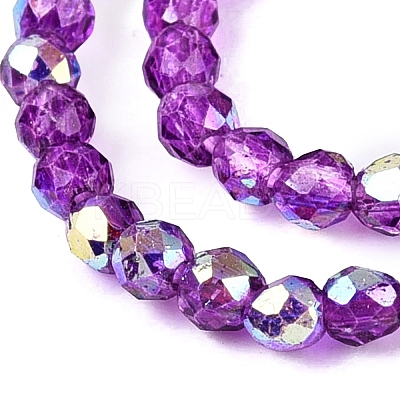 Transparent Glass Beads Strands EGLA-N028-01A-A03-1
