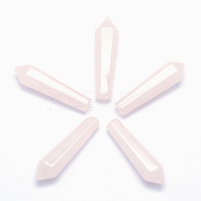 Natural Rose Quartz Pointed Beads G-E490-C12-1