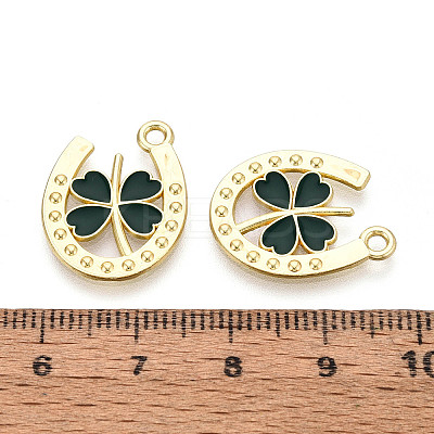 Saint Patrick's Day Alloy Enamel Pendants ENAM-T023-12B-1
