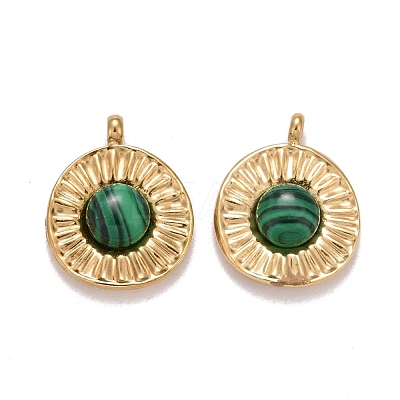 Gemstone Charms STAS-D177-02G-1