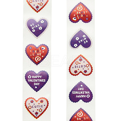 Valentine's Day Theme Heart Paper Picture Stickers LS-STIC-Q015-02A-1
