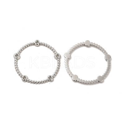 Tarnish Resistant 304 Stainless Steel Linking Ring Rhinestone Settings STAS-I671-20P-1