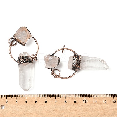 Natural Quartz Crystal Prism Big Pendants G-C204-01R-1