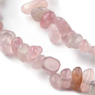 Natural Madagascar Rose Quartz Beads Strands G-G0003-B05-1