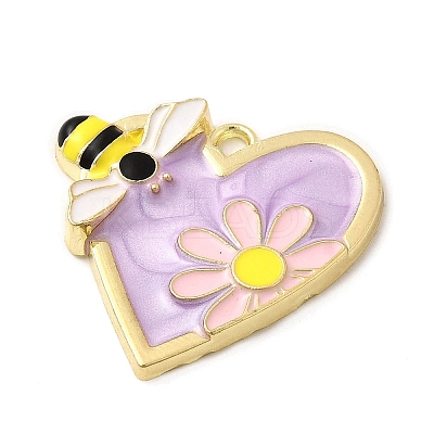 Alloy Enamel Pendants FIND-I051-01G-1