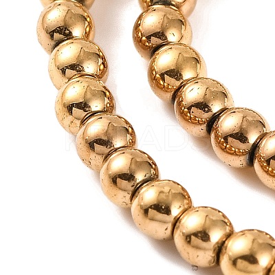 Electroplated Synthetic Non-magnetic Hematite Beads Strands G-H027-C01-02-1