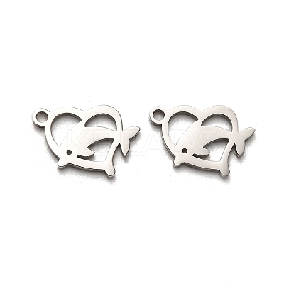 Non-Tarnish Valentine's Day 316 Surgical Stainless Steel Charms STAS-H190-15P-03-1