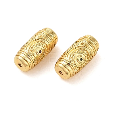 Brass Micro Pave Cubic Zirconia Beads KK-K384-01G-1