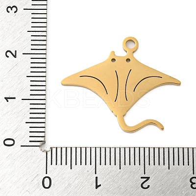 Ion Plating(IP) 304 Stainless Steel Pendants STAS-B056-10G-03-1