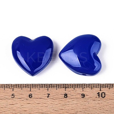 Dyed & Heated Imitation Jade Glass Beads GLAA-T023-44J-1