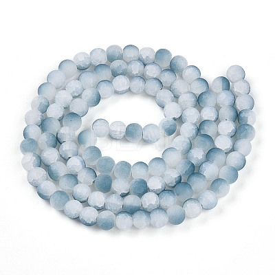 Crackle Glass Beads Strands GLAA-N009-8mm-06-1