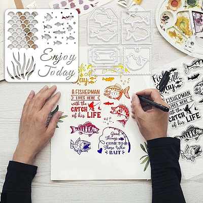 PVC Plastic Clear Stamps DIY-GL0004-56-1