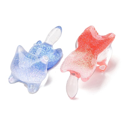 Luminous Transparent Resin Cabochons X-CRES-L045-17-1