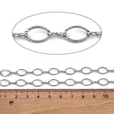 304 Stainless Steel Oval Link Chains CHS-B006-13P-1