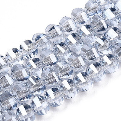 Electroplate Glass Beads Strands EGLA-Q094-A04-1
