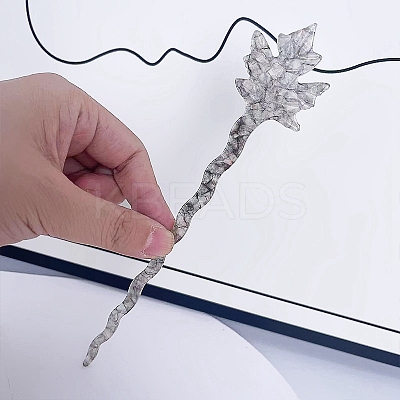 Leaf Cellulose Acetate(Resin) Hair Sticks PW-WG19700-06-1