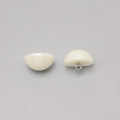 1-Hole Plastic Buttons BUTT-WH0022-06H-1