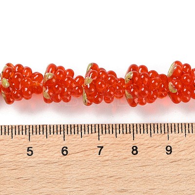 Handmade Lampwork Beads Strands LAMP-Q036-05B-1