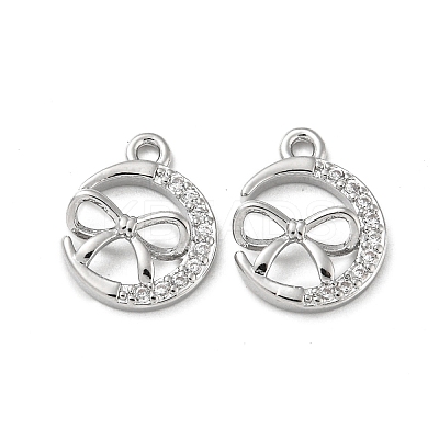 Brass Micro Pave Cubic Zirconia Charms LS-KK-H460-58P-1