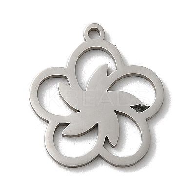 Non-Tarnish 201 Stainless Steel Pendants STAS-E206-05P-05-1