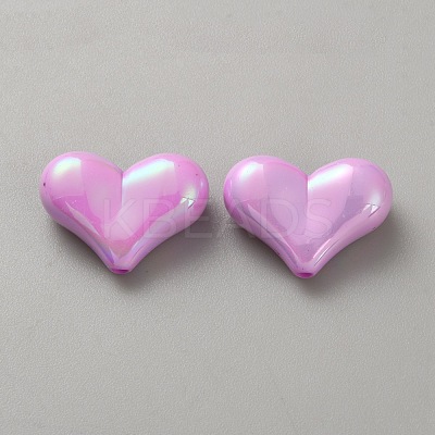 10Pcs Opaque Acrylic Beads SACR-WH0008-020F-1
