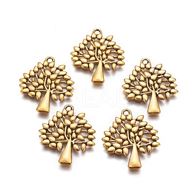 Tibetan Style Alloy Pendants TIBEP-A13000-AG-FF-1