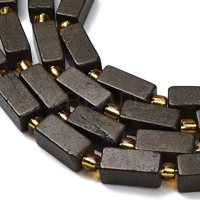Natural Gold Pyrite/Golden Pyrite Beads Strands G-F833-C01-01-1