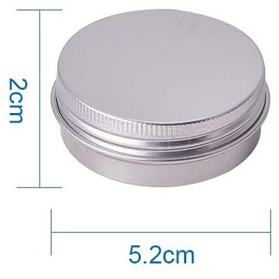 30ml Round Aluminium Tin Cans CON-PH0001-06B-1
