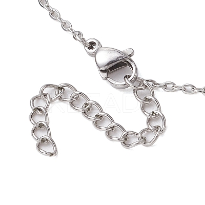 12Pcs 12 Styles 304 Stainless Steel Constellations Pendant Cable Chain Necklaces NJEW-JN05106-1