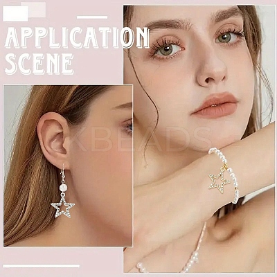 20Pcs 2 Colors Alloy Rhinestone Pendants ALRI-YW0001-26-1