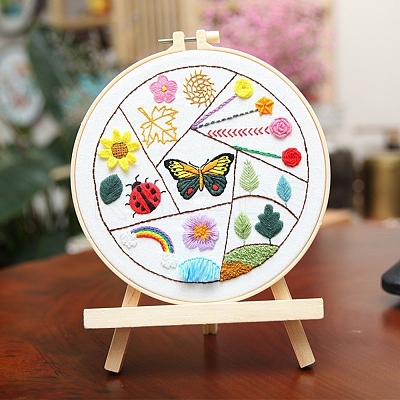 DIY Embroidery Animal Stitches Practice Kit for Beginners DIY-NH0006-01C-1