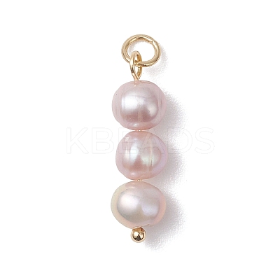 Natural Pearl Potato Pendants PALLOY-JF04849-1