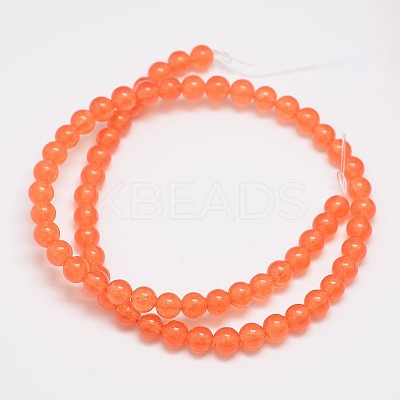 Natural & Dyed Malaysia Jade Bead Strands G-A146-6mm-A07-1
