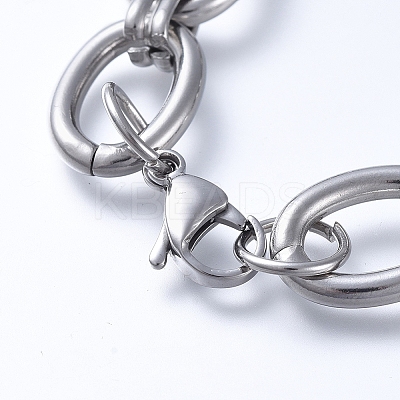 Tarnish Resistant 304 Stainless Steel Chain Bracelets LS-BJEW-F407-01-P-1