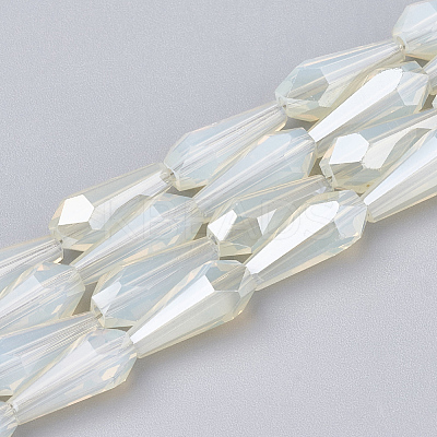 Electroplate Glass Beads Strands EGLA-T008-12M-1