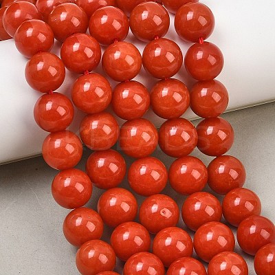 Natural Dyed White Jade Beads Strands GG-CBAEB22-B01-12mm-06-1