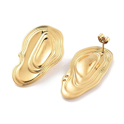 304 Stainless Steel Stud Earrings for Women EJEW-K283-07G-1