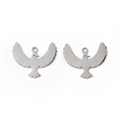 Non-Tarnish 304 Stainless Steel Pendants STAS-E186-08P-1