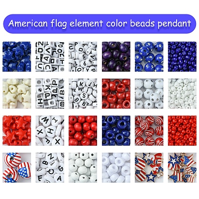 DIY Independence Day Jewelry Making Findings Kits DIY-FS0006-52-1