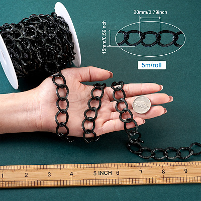 Aluminium Twisted Chains Curb Chains CHA-TA0001-05EB-1