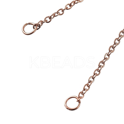 304 Stianless Steel Cable Chain Bracelet Making STAS-CJ0001-135RG-1