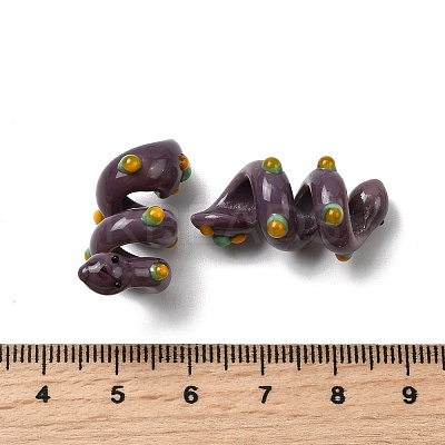 Handmade Lampwork Enamel Beads LAMP-K039-35B-1