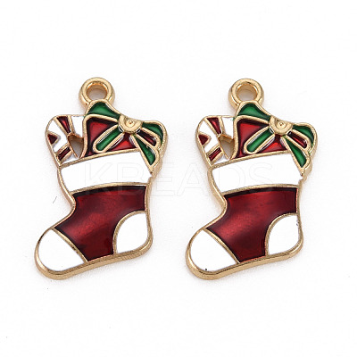 Alloy Enamel Pendants ENAM-N055-006-NR-1