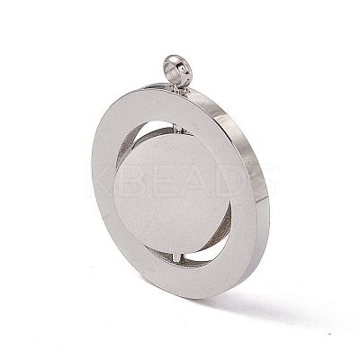 Non-Tarnish 304 Stainless Steel Turnable Pendants STAS-G297-10P-1